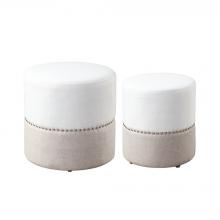  23426 - Uttermost Tilda Two-toned Nesting Ottomans S/2